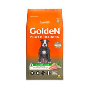 Ração Golden Power Training para Cães Adultos Sabor Frango e Arroz