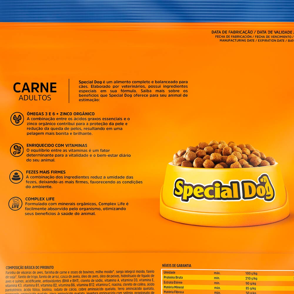Ração Special Dog Premium Carne para Cães Adultos - Imagem 5