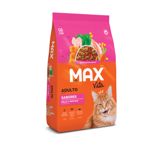 Ração Seca Max Vita Gatos Adultos Sabores Frango e Peixe 20kg
