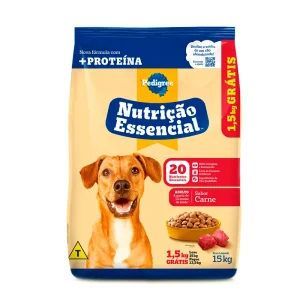 Ração Pedigree Nutri Essencial Cães Adultos Carne Leve 15 kg