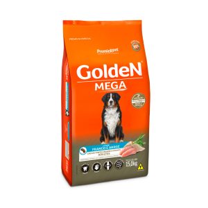 Golden Mega para Cães Adultos de Porte Grande Sabor Frango e Arroz